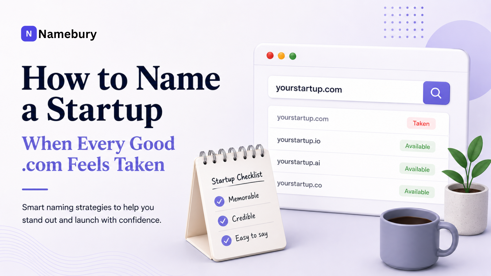 How to Name a Startup When Every Good .com Feels Taken