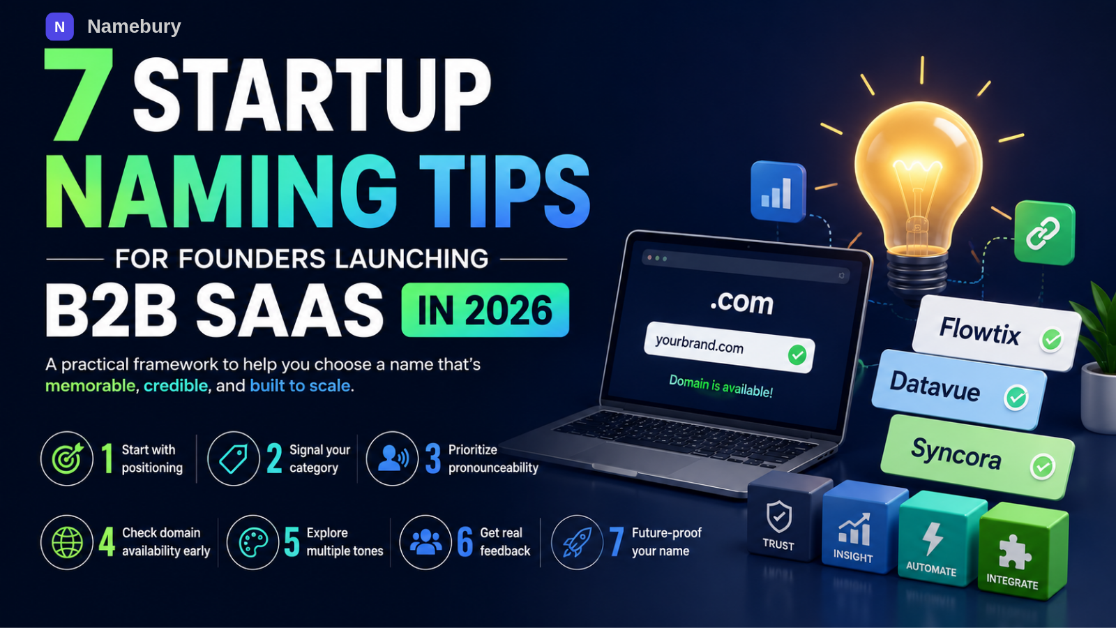 7 Startup Naming Tips for Founders Launching B2B SaaS in 2026